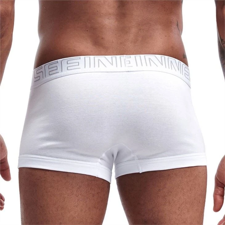 back side soft comfortable breathable basic mens underwear Seamless basic men’s underwear boxers